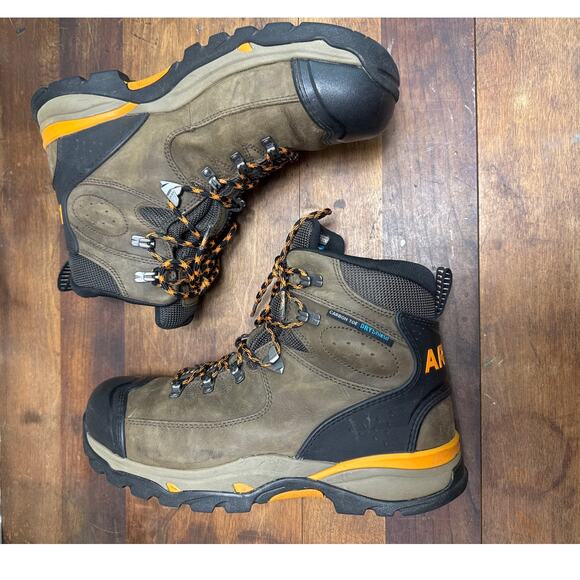 Men's Ariat Endeavor 6" Waterproof Carbon Toe Work Boot Size 10.5 EE Wide Width - Picture 2 of 10